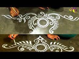 2 Amazing Designs Kolka Designs Rangoli Designs Red White Alpana Design Simple Flower Design Simple Rangoli Designs Images Simple Rangoli Border Designs