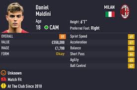 Alguno tiene una explicacion logica de porque maldini prime es tan malo? Daniel Maldini Fifa 20 Career Mode