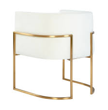 Julia went into the very most gorgeous place i ever saw, white and gold walls and blue carpets and blue silk curtains and gilt chairs. Giselle Cream Velvet Dining Chair W Gold Leg By Tov Furniture