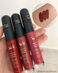 Batom Das Famosas On Instagram Esses Sao Os Batons Da Tractafarmaervas Que Mostrei Nos Stories Recebi Tres Cores Lindissimas Makeup Desk Makeup Lipstick