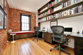 Global industrial is assisting in the transition of these critical home spaces, by offering replicating the office work space by defining a home office headquarters, with proper desk ergonomics and. 27 Ingenious Industrial Home Offices With Modern Flair