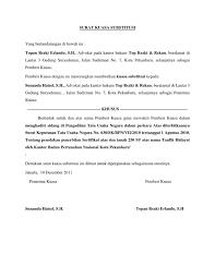 Surat kuasa ini berlaku sejak ditanda tangani oleh para pihak disertai dengan upah (honorarium), hak subtitusi baik sebagian ataupun seluruhnya kepada orang lain dan dengan hak retensi. Contoh Surat Kuasa Dengan Hak Substitusi Contoh Lif Co Id