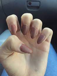 Champagne Colored Almond Shaped Acrylic Nails French Tip Nails Nails Acrylic Nails