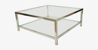Convenience concepts town square chrome square coffee table, clear glass / chrome frame. Square Chrome And Glass Coffee Table Free Transparent Png Download Pngkey
