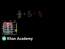 1 ÷ 4 = 0.25 2. Dividing A Fraction By A Whole Number Video Khan Academy