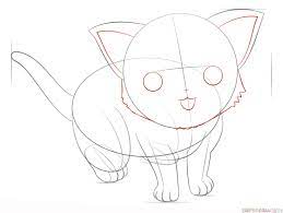 Here's a cat i drew when i tried drawing a dog. How To Draw An Anime Cat Step By Step Drawing Tutorials Drawing Tutorial Anime Drawings Drawings