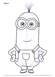 How To Draw Kevin From Minions Drawingtutorials101 Com Minion Drawing Minion Painting Minion Sketch
