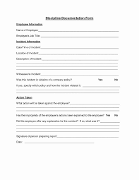 Employee Disciplinary Form Template Free Unique Employee Discipline Form Employee Forms Employee Evaluation Form Evaluation Employee Book Report Templates