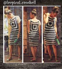 Handmade Diy Diys Doityourself Black And White Tendencias Dispo Vestidos Tejidos A Crochet Con Patrones Vestidos De Ganchillo Tunica De Ganchillo