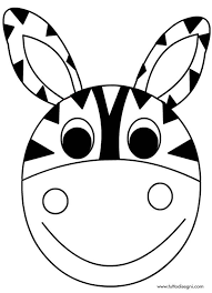 Zebra Maschera Da Colorare Tuttodisegni Com Cuccioli Di Leoni Zebra Maschera