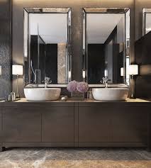 We can make it uncomplicated to give very special event they'll never forget. Three Luxurious Apartments With Dark Modern Interiors Bathroom Mirror Design Modern Bathroom Design Dark Modern Interior