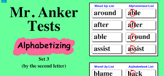 When all words have been placed in the list the user. Third Grade Language Skill Builders Alphabetical Order