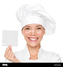 Business card chef cook cooking Cut Out Stock Images & Pictures