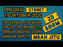 Prediksi Sydney Hari Ini 19 Oktober 2020 Rumus Togel Sydney Prediksi Togel Sdy Senin Mbah Jitu Youtube