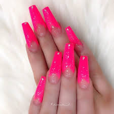 Pretty pink coffin nails with no designs but really cute, this just shows that you don't need much to make your nails beautiful. Pink Long Coffin Nails Nail And Manicure Trends
