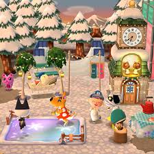 Acpc Designs Acpc Winter Snowy Campsite Design In 2020 Animal Crossing Pocket Camp Animal Crossing Snowy