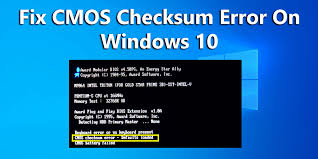 I installed a new cmos battery into my computer. Definitive Guide How To Fix Cmos Checksum Error On Windows 10