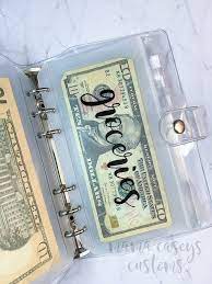Budget Binder With Money Pockets Custom Clear Budgeting Etsy In 2021 Budget Binder Budget Planner Money Envelope System