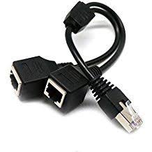 Rj45 Network Splitter Adapter Cable Tomjoy Rj45 1 Male To 2 Female Socket Port Lan Ethernet Network Splitter Y Adapter Cable Suitable For Cable Rj45 Splitters