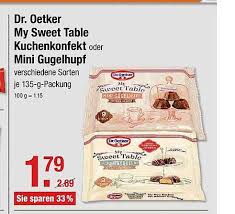 Finde diesen pin und vieles mehr auf überraschungsfrühstück von viviana goldmann. Dr Oetker My Sweet Table Kuchenkonfekt Oder Mini Gugelhupf Angebot Bei V Markt