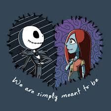 Jack Skellington And Sally Simply Meant To Be T Shirt Official The Nightmare Before Christmas Tee Nightmare Before Christmas Tattoo Nightmare Before Christmas Drawings Nightmare Before Christmas Quotes