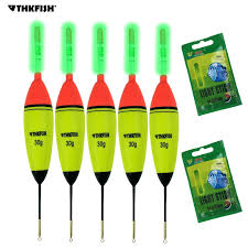 Thkfish 5pcs Eva Foam Fishing Floats 10g 20g 30g 10pcs Glow Sticks Long Vertical Luminous Night Lighting Fishing Float Bobbers Fishing Float Bobbers Float Bobberfishing Float Aliexpress