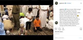 Hal itu berawal dari unggahan akun kg1st.mail di tiktok. Allah Ganti Rezeki Ibu Kepada Anak Anak Tak Perlu Beratur Di Raudah Ajak Shiro Sebak Gembira Tengok Anak Solat Di Raudah Pa Ma