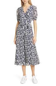Polo Ralph Lauren Floral Crepe Wrap Midi Dress Nordstrom Nordstrom Dresses Midi Dress Wrap Midi Dress
