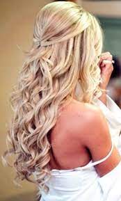 Half Up Long Down Curls Bridal Hair Ideas Tonik Wedding Hairstyles Hair Styles Curly Hair Styles Long Hair Styles