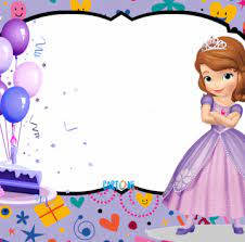 Sofia The First Template Cartoni Animati Festa Sofia Inviti Da Principessa Centrotavola Festa Di Compleanno