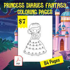 All rights belong to their respective owners. Princess Diaries Fantasy Coloring Pages 84 Printable Coloring Sheets