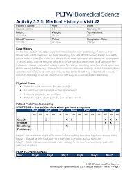Activity 3 3 1 Medical History Visit 2