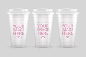 Download Triple Coffee Cup Mockup Mediamodifier