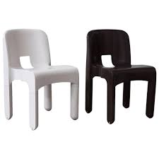 Once you've found your new armchair, make sure to read the care instructions for more tips on how to take care of it. Vintage Chocolate Brown White Plastic Type 4867 Chair Set Of 2 For Sale At Pamono