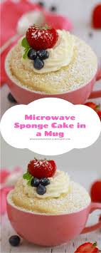 Microwave Sponge Cake In A Mug Microwave Sponge Cake Mug Cake Healthy Mug Cake Microwave
