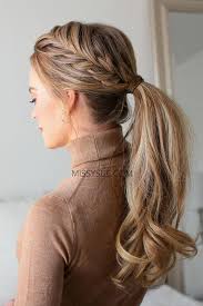 Longhairfashion 2016 Women Long Hairstyles Updo Hairstyles For Work 20190421 Cool Braid Hairstyles Braided Ponytail Hairstyles French Braid Ponytail