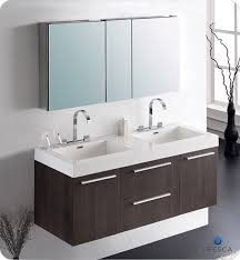 Check out our extensive range of bathroom sink vanity units and bathroom vanity units. Fresca Opulento Double 54 Inch Modern Wall Mount Bathroom Vanity Gray Oak