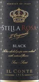 The setting doesn't have to be fancy: Il Conte Stella Rosa Black Semi Sweet Italy Nv Shoppers Wines