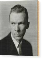 Portrait Of Actor Lee Tracy Wood Print