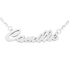 Notre collection de colliers personnalisés unique imaginée et créée dans notre atelier drômois à été pensée collier personnalisé. Collier Prenom En Argent 925 Brush Script