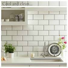 Best of white floor tiles with grey grout kezcreativecom. New Kitchen Inspiration White Kitchen Tiles Brick Tiles Kitchen Kitchen Tiles Design