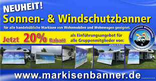 Die wohnwagen markise schützt den vorraum des caravan vor der sonne. Der Optimale Wind Und Sonnenschutz Fur Wohnmobile Womo Wohnmobil Reisemobil