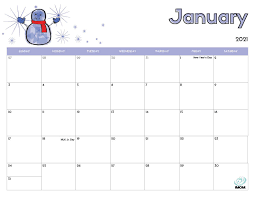 January 2021 calendar of the month: 2021 Printable Calendars For Kids Imom