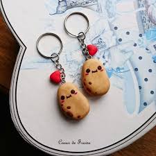 Porte Cles Pommes De Terre Kawaii Fimo Porte Cle Fimo Kawaii