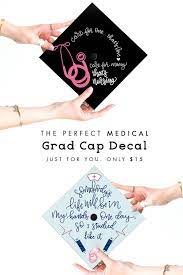 Medical Graduation Cap Decal Graduation Cap Decoration Nursing Medical Graduation Cap Grad Cap