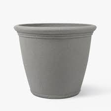 24 In Concrete Resin Barcelona Planter Kr24wgg Ersc24 The Home Depot Concrete Plant Pots Large Plant Pots Large Garden Pots
