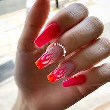 Nailart flames flamenails flamenailart acrylicnails another short video. Anna Pham Ø¹Ù„Ù‰ ØªÙˆÙŠØªØ± Hand Drawn This Neon Ombre Flames For Festival Nails Summernails Holidaynails Beaunailss Beautifulnailssheffield Sheffieldnails Nailsinsheffield Sheffieldnailtech Whitenails Acrylicnails Nailstyle