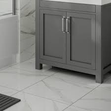 Marble kitchen floor tiles look very pretty, they add a sense of finesse to a kitchen and give the interiors an extra boost. Anguilla White Marble Matt Wall Floor Tiles 500 X 500