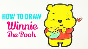 Use curved lines and soft edges to make your drawing since. How To Draw Winnie The Pooh Easy Cute Baby Winnie Drawing Tutorial For Beginner Youtube