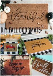 Diy Fall Doormats To Dress Up Your Front Porch Diy Fall Fall Doormat Door Mat Diy